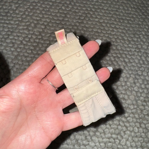 PINK Victoria's Secret Vibrant Pink and Tan Strapless Bra - Picture 5 of 5